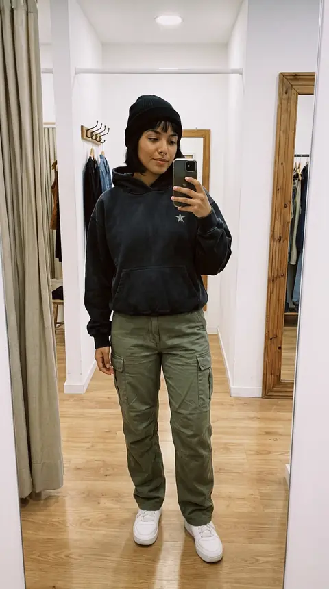 Lu con el conjunto urbano